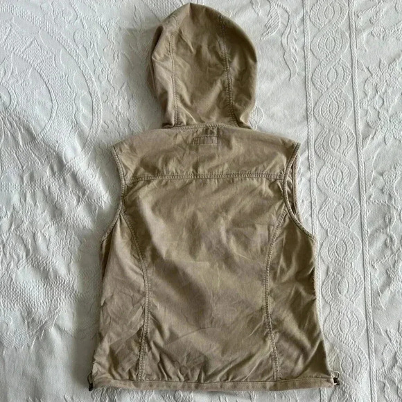 Vtg 90s Hoodie VEST Corduroy Y2K Skater GorpCore Sz S Sleeveless Zip Up UNIONBAY - Picture 8 of 15